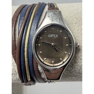 Opex Filante New Battery Ladies Wrap Watch 21MM 14" Long Leather Band